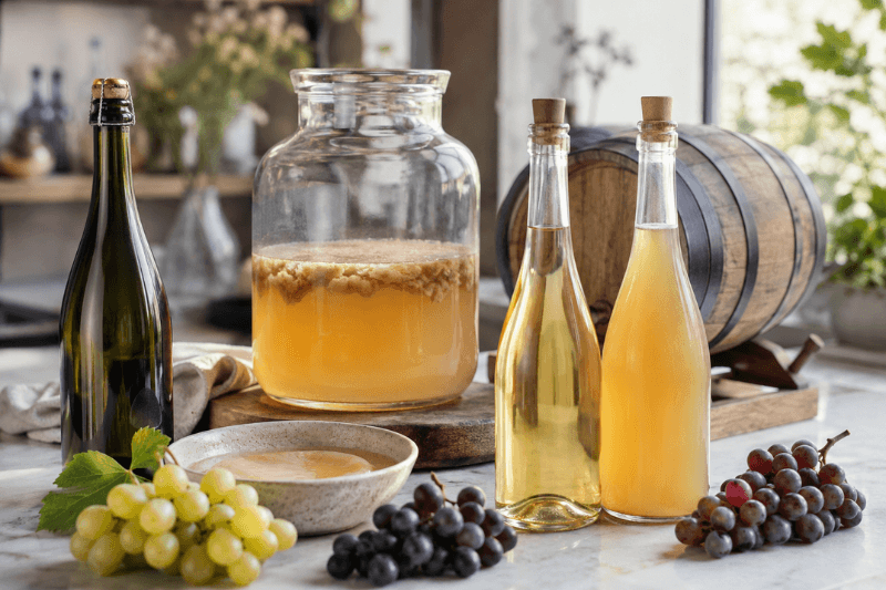 https://www.californiachampagnesabers.com/wp-content/uploads/2026/05/Champagne-vinegar-fermentation-process-with-grapes-a-glass-fermenting-jar-finished-vinegar-bottles-and-an-oak-barrel-in-a-bright-kitchen-setting.png
